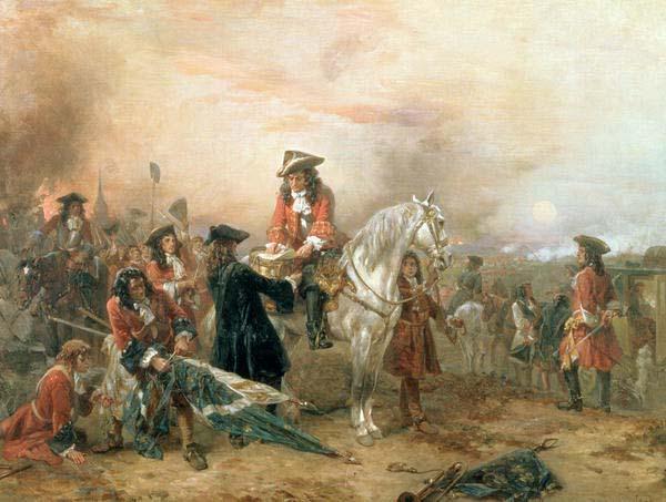 Robert Alexander Hillingford Duke of Marlborough signing the Despatch at Blenheim oil painting image